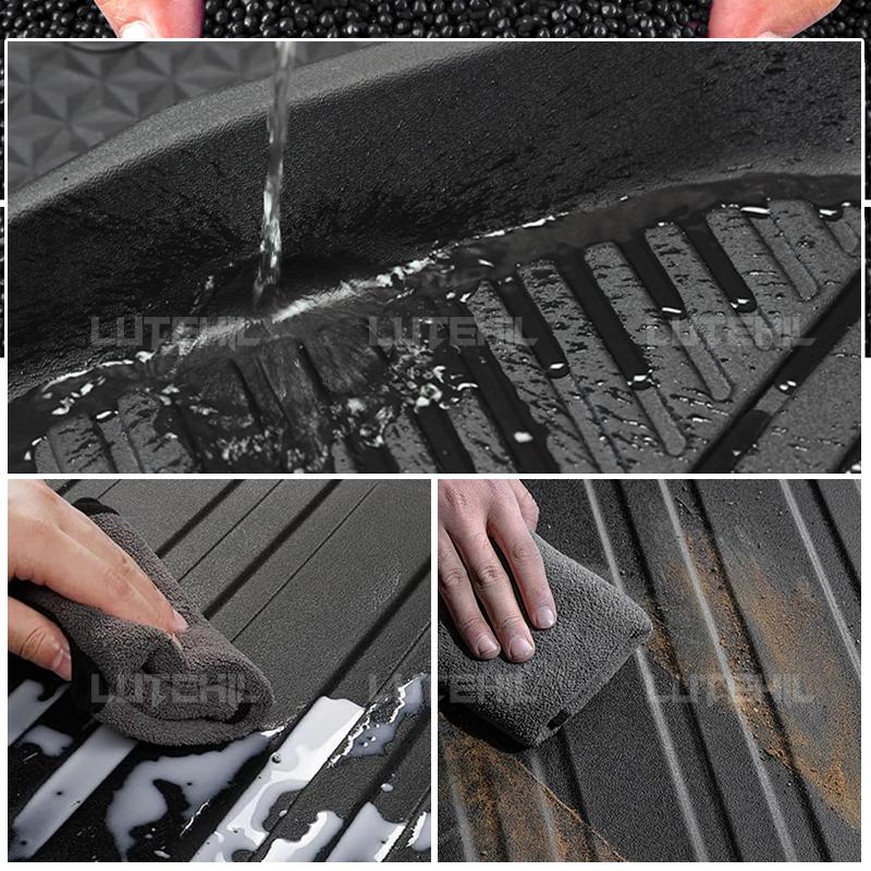 For Hyundai Santa Fe(Fuel) 2025-on All-Weather TPE Floor Mat Trunk Mat Carpet Cover Automotive Interior Accessories