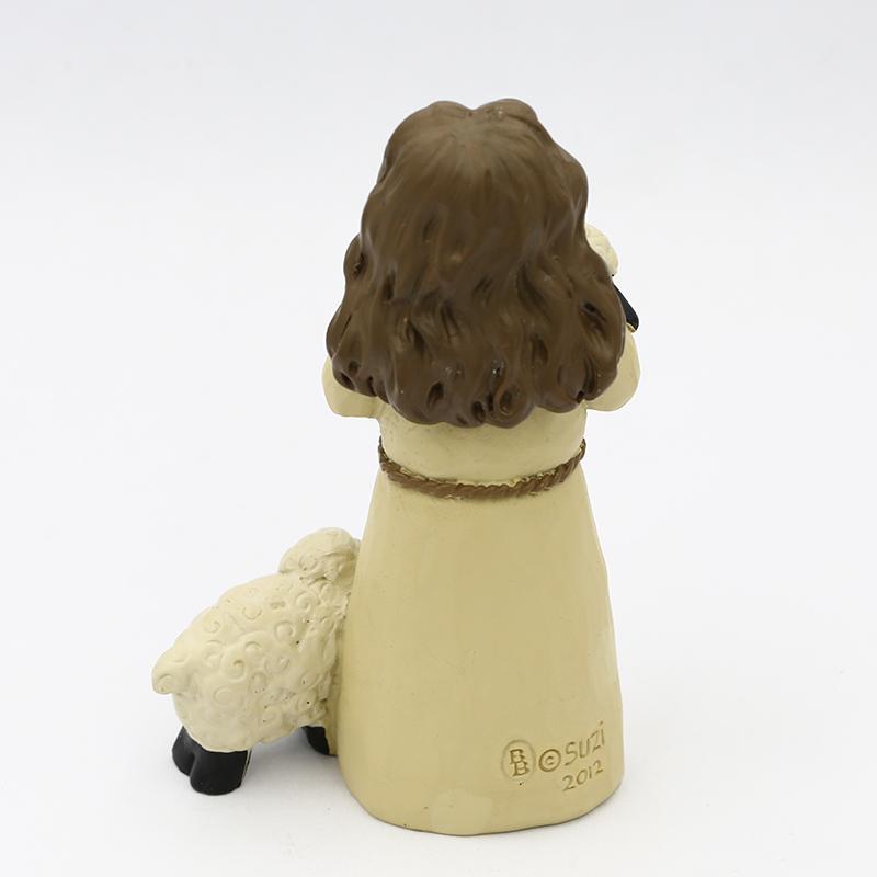 The Lord is my Shepherd Home Decorations Cute Sheep Housewarming Birthday Gift Jesus Statue Catholic Gift Resin Jesus Figurines