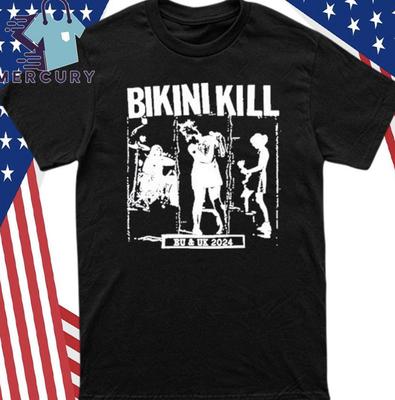 Bikini Kill EU & UK Tour 2024 Tričko, Unisex Všechny Velikosti, Dárek Pro Fanoušky Unisex Tričko