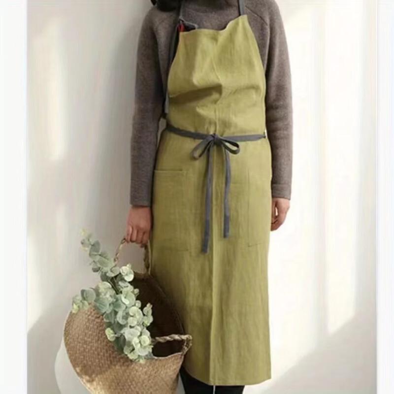 Japanese & Korean Style Cotton Kitchen Apron