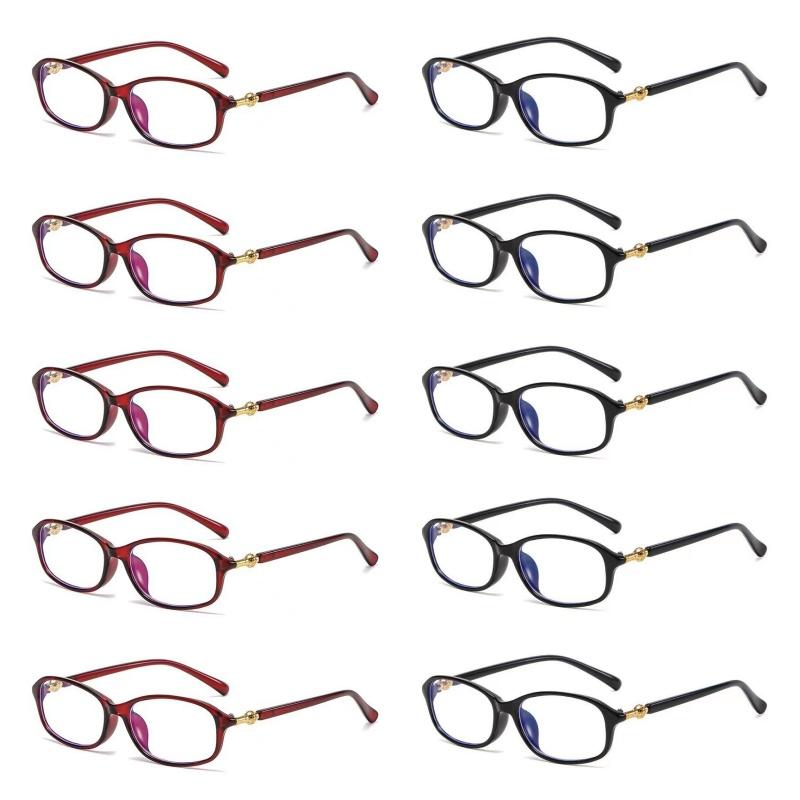 10PCS +100~+400 Small Frame Anti Blue Light Reading Glasses for Women Presbyopia Fashion Long Sighted Glasses