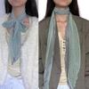 Fashion Unisex Skinny Long Scarf Gentle Fabric Multipurpose For City Fashion Enthusiasts