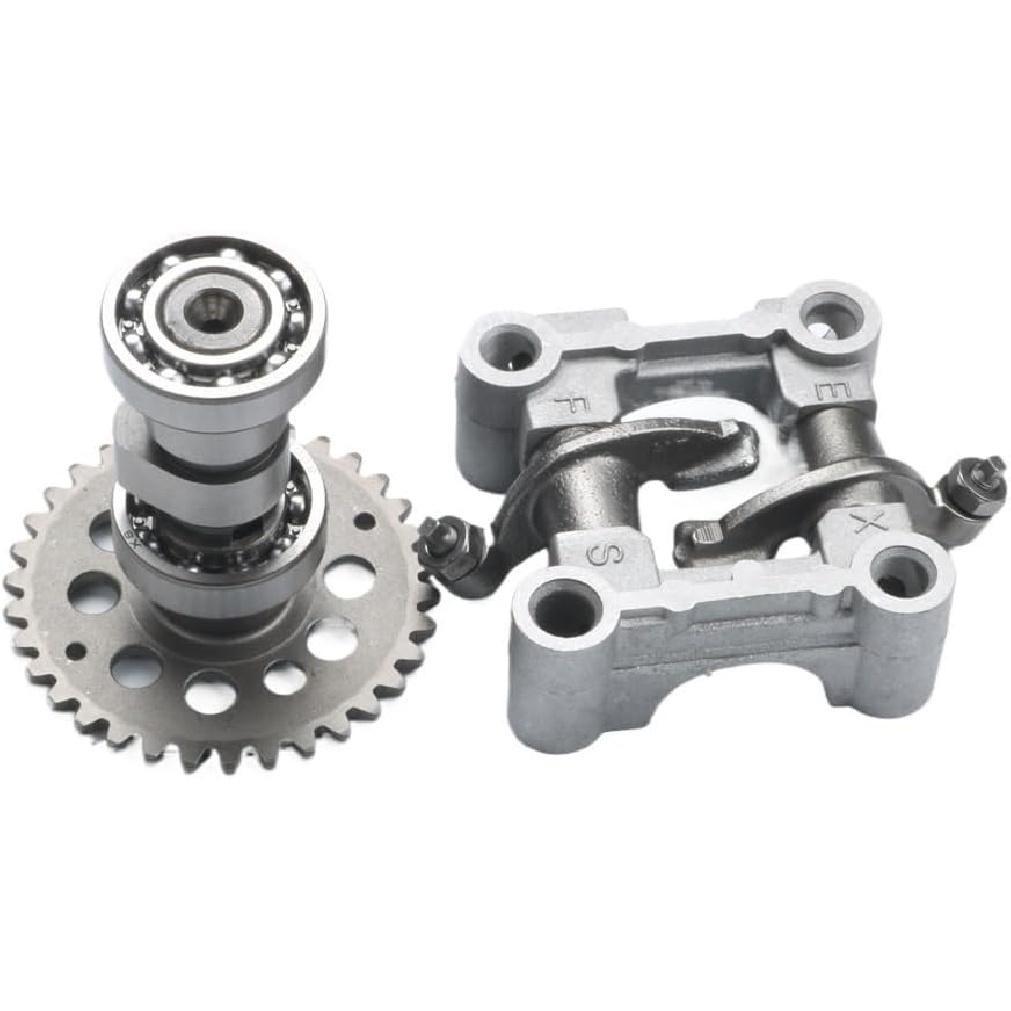 A9 Camshaft And Standard Cam And Rocker Compatible With GY6 50cc 80cc 100cc 139QMB 139QMA Compatible with And Karts(9 HOLE CAM)