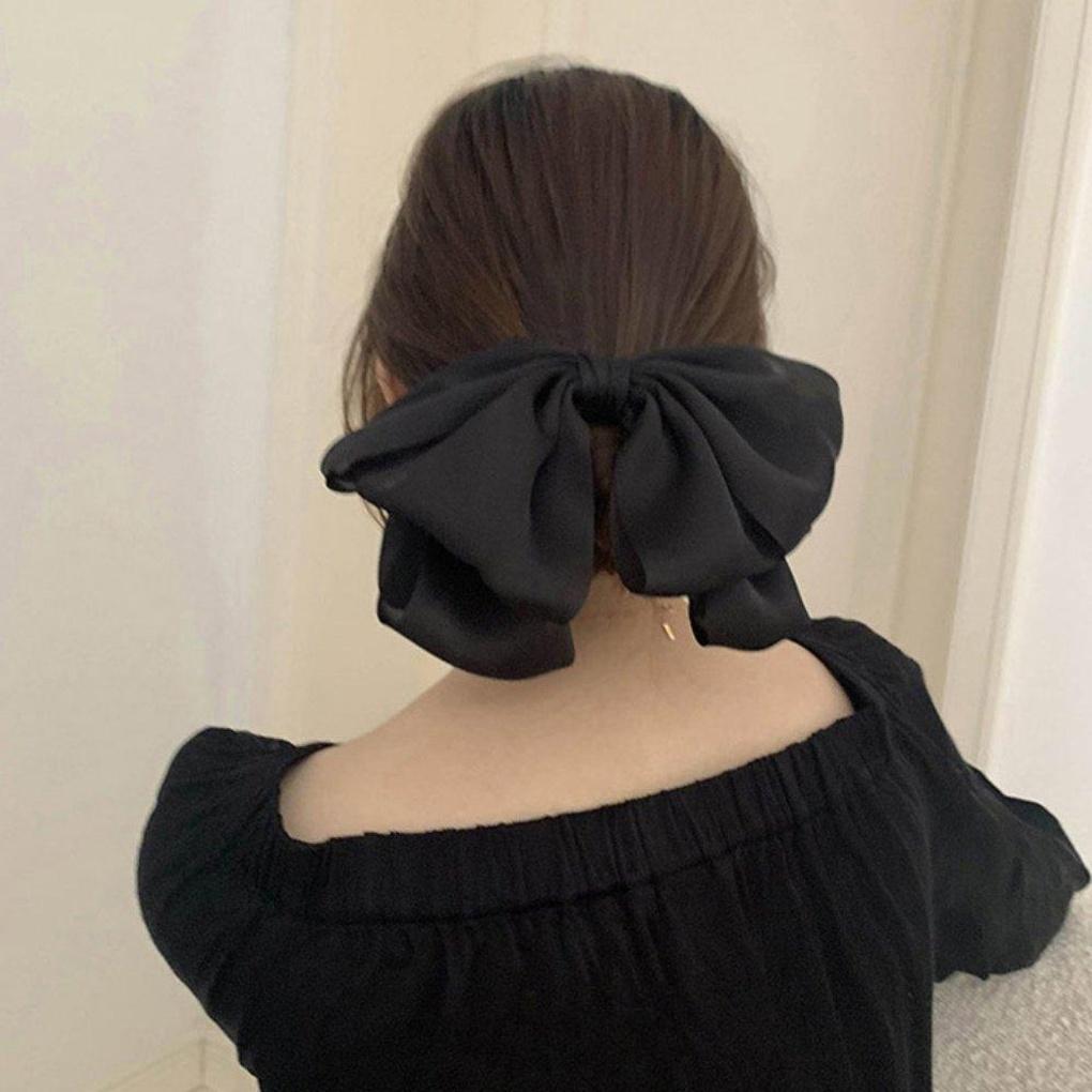 

Женская повседневная шелковая заколка для волос с лентой «Король»