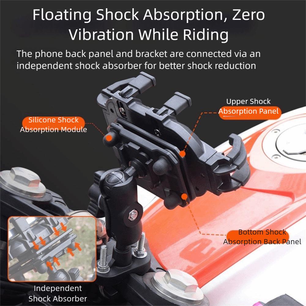 360° Rotation Motorcycle Phone Holder Eight Claw Fixed Navigation Stand  Electric Bike