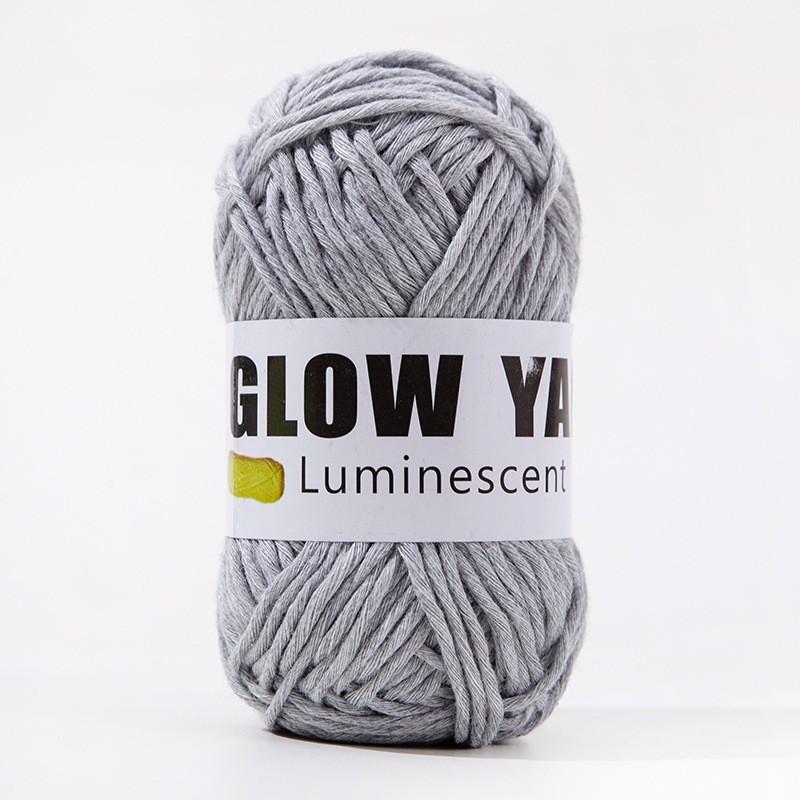 800m Funktionelles Garn Leuchtet im Dunkeln Polyester Leuchtendes Dickes Garn 2mm zum Handstricken Teppich Pullover Mütze Wollgarn