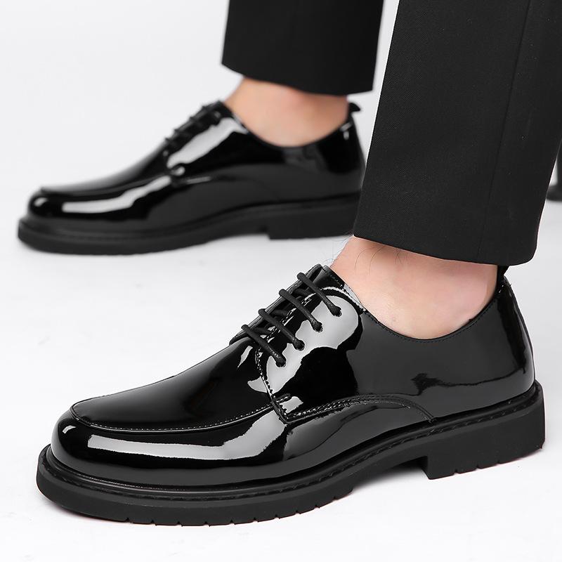2025 neue Lackleder Businesskleid Lederschuhe Herren professionelle Mode Baita atmungsaktive Herren glänzendes Leder Mode Hochzeitsschuhe