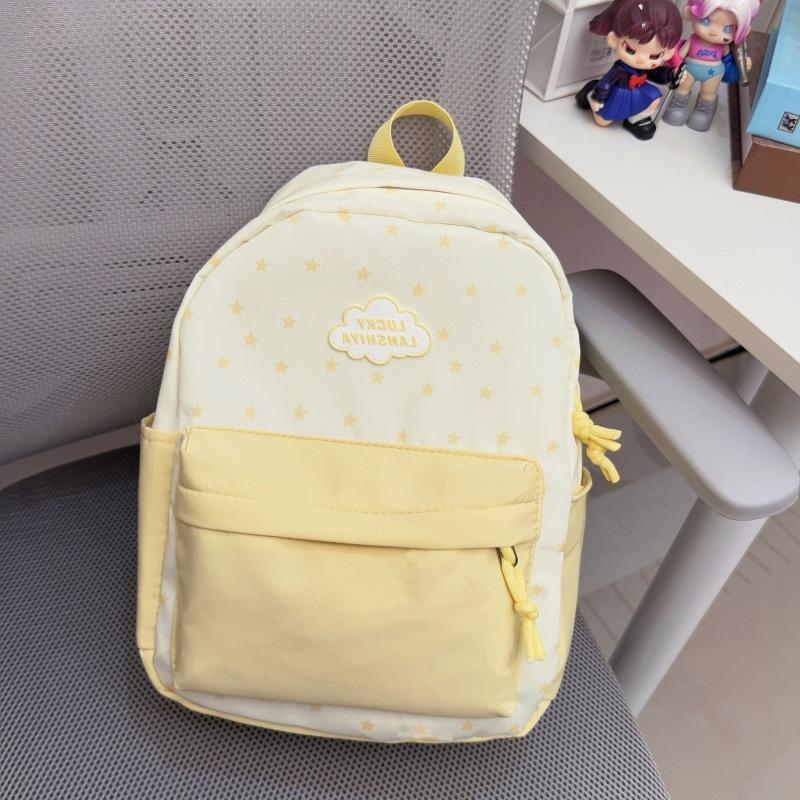 Schoolbag Japanese sweet backpack female Mori printing casual texture backpack kindergarten polka dot niche middle school student schoolbag