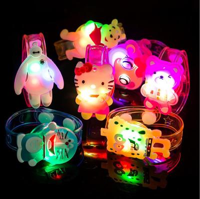 LED Cartoon Luminous Bracelet Watch for Kids - Hot Selling Street Toy