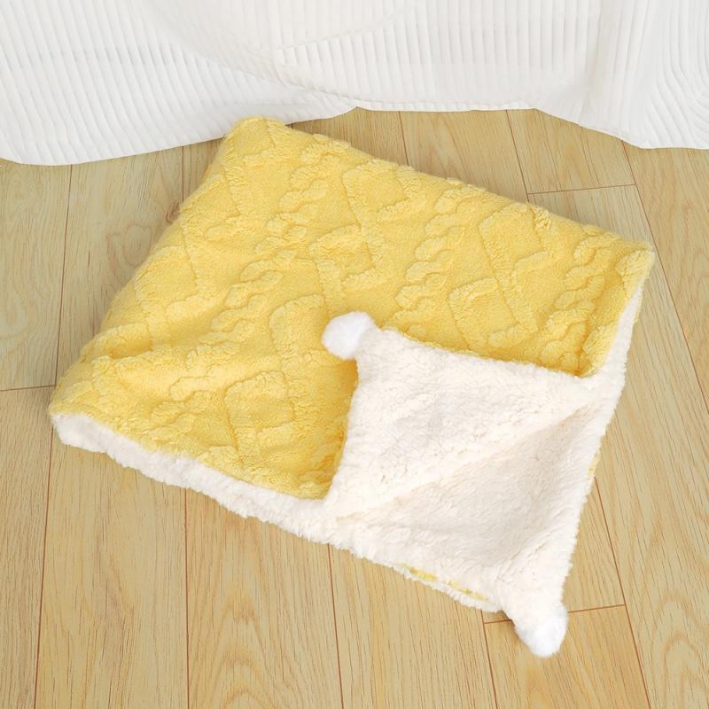 Pet Blanket Dog Fluffy Towel Blanket Fleece Sleeping Cover Towel Cushion For Dog Cats Mat Bed Blanket For Beds Winter Warm