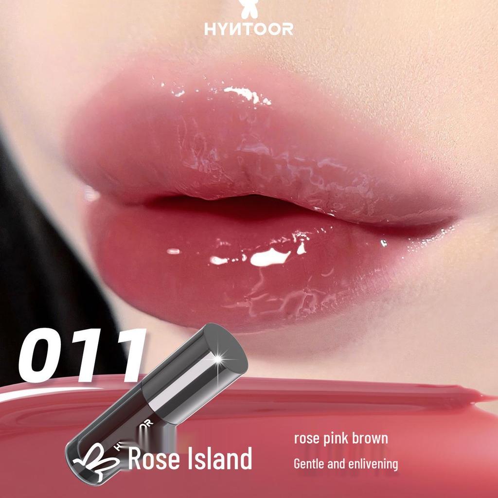 HYNTOOR Schwarzes Kaninchen Wunderland Milch Tee Lipgloss: Neues Feuchtigkeitsspendendes, Peelingendes, Aufhellendes Lippenfältchen, Erschwingliches Lippenöl.