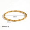 Retro Stainless Steel Bracelet For Ladies With Electroplated Finish For Casual Wear