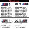 Original Car Size 3D Rear Trunk Emblem BMW F10 F20 F30 E90 F80 F87 X1 X2 X3 X4 X5m X6m M2 M3 M4 M5 M6Badge Car Stickers Logo