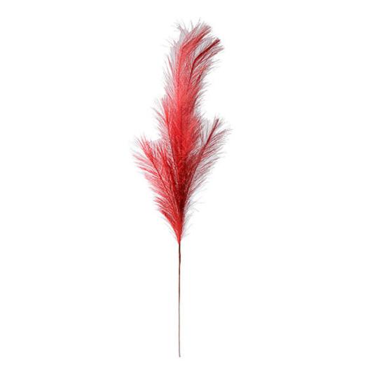 Colorful Faux Pampas Grass Non-Shedding Fluffy Artificial Bulrush 38.5" Tall Fake Reed Stems for Vase Filler Living Room Wedding Decoration
