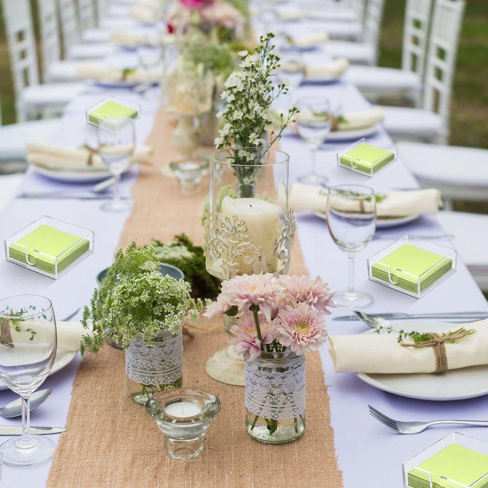 Transparent Napkin Holder Acrylic Tissue Paper Dispenser Case Guest Towel Holder  Bathroom