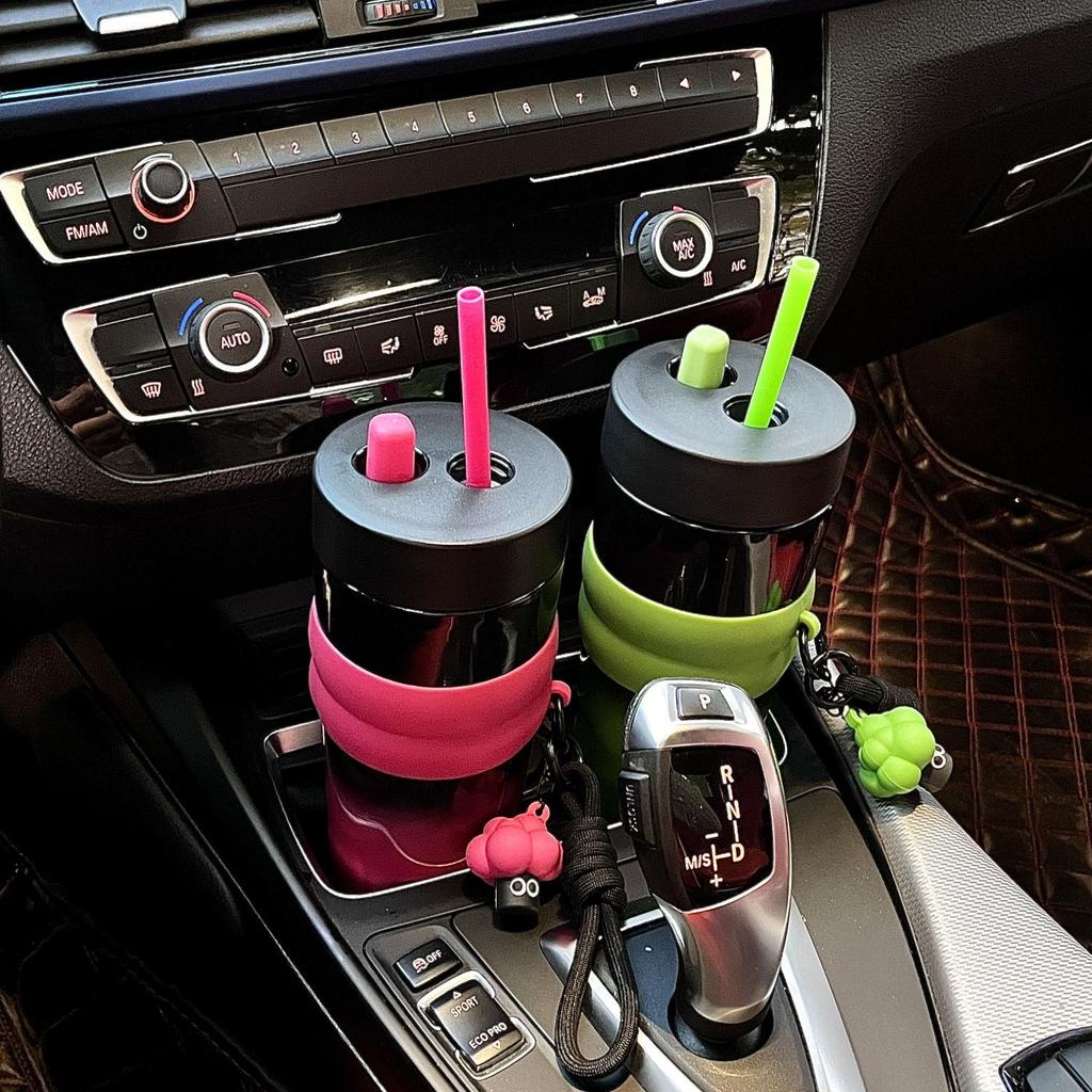 Thermos Cup 316 Stainless Steel Car Cup Large Capacity Coffee Cup Ice Bully Cup Water Cup with Straw