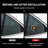 1 stk 3D Metall Auto Dørskjold Emblem Bil Karosserimerke Klistremerke For Porsche Boxster Cayenne Panamera Macan Cayman 911 918 996 917 991