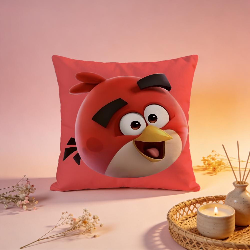 Hot AAngry Birdsable Cushion Cover Comfortable Durable Pillow Cover MultiScene for Home Office Car Sofa