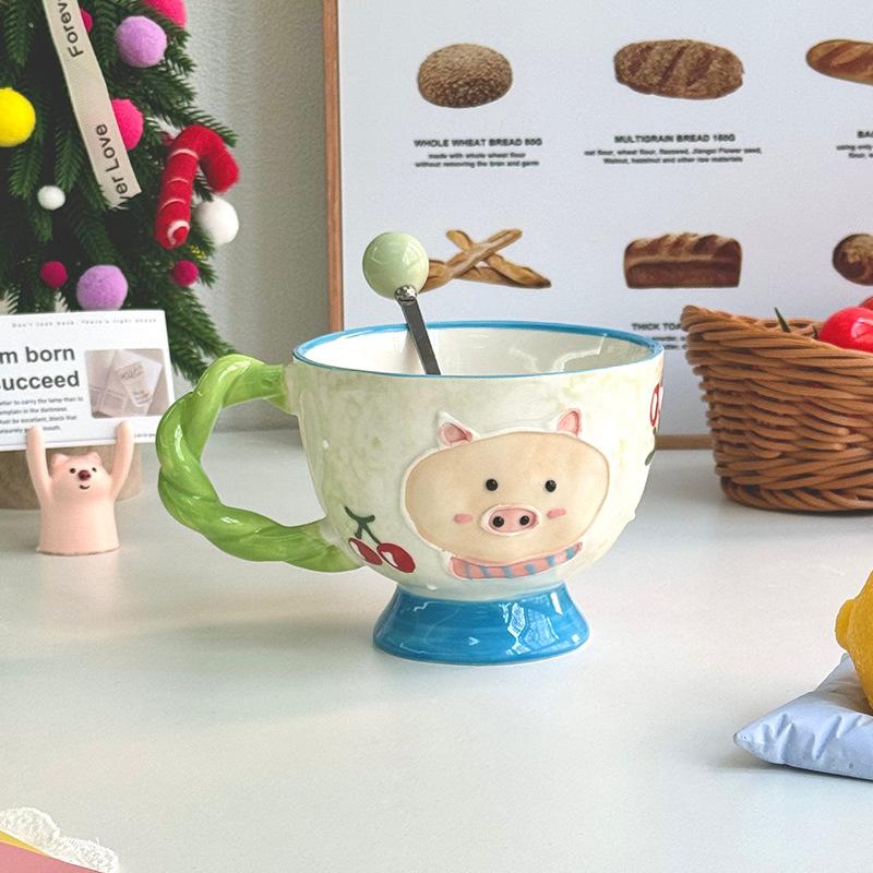 Urodzinowy prezent na ukończenie szkoły kubek ceramiczny ręcznie malowany podszkliwnie dla dziewczyny i chłopaka praktyczny upominek pamiątkowy pudełko prezentowe