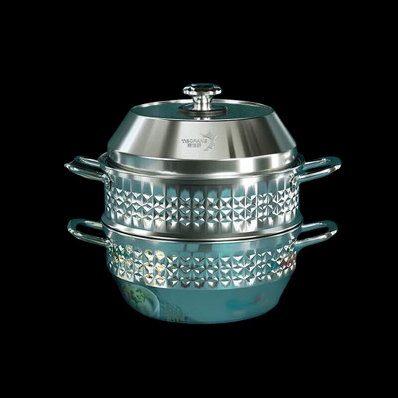 TIBORANG Lang Kai Mi Ou 28cm 3-Layer Stainless Steel Steamer Pot