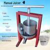 Compact Stainless Steel Hand-Crank Juicer and Press for Vegetables, Pork Rinds, and Honey Filtration