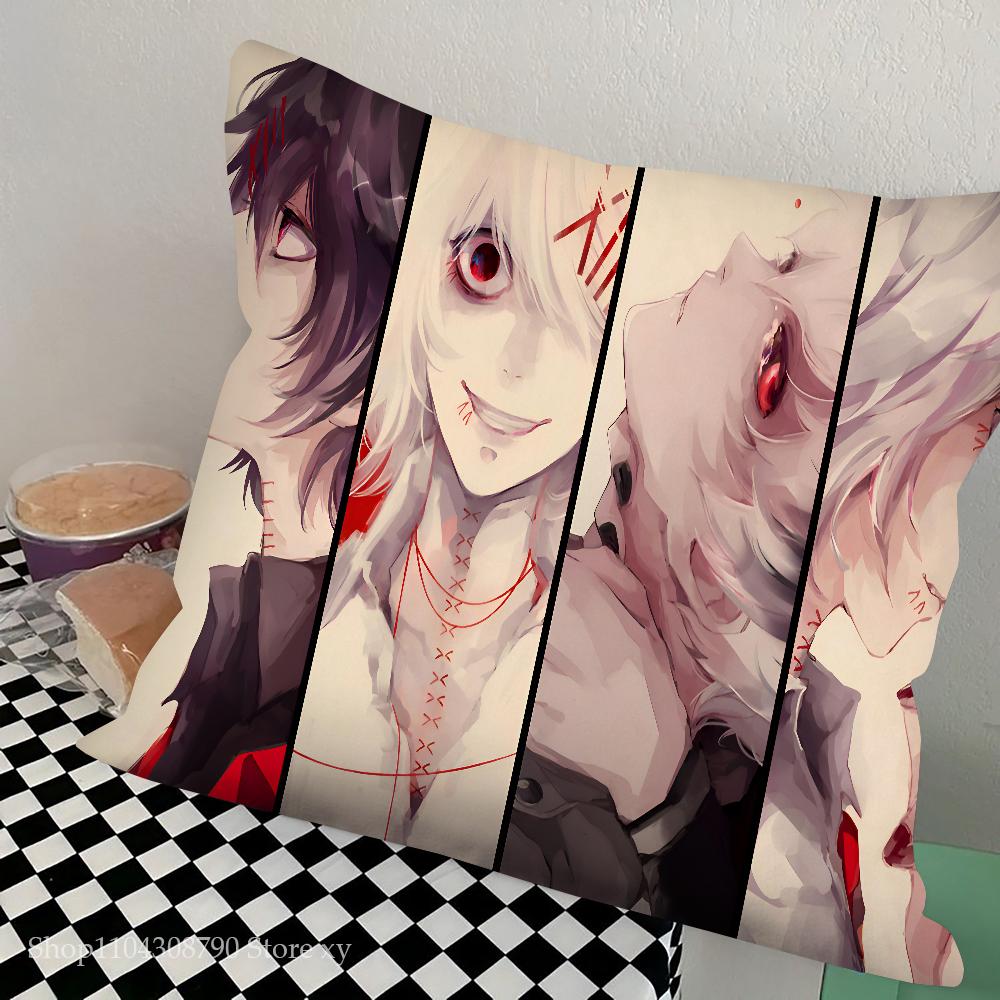 Anime JUUZOU SUZUYA Tokyo Pillow Case Square Pillow Bedroom Sofa Leisure Comfort Cushion Car Living Room Home Decoration