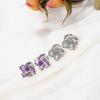 925 Silver Earrings For Women -silver-jewelry Zirconia Eternal Heart Twist Earrings Oorbellen S-e430