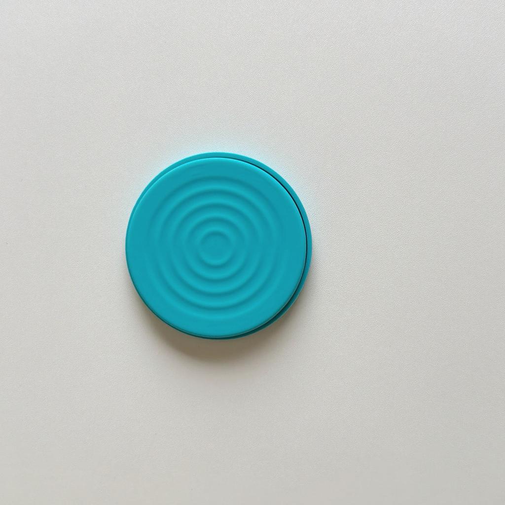 Universeller starker magnetischer Handy-Griffhalter Popping Handy-Buchsen Wasserwellen Rundes Silikon Faltbarer Ständer Halterung