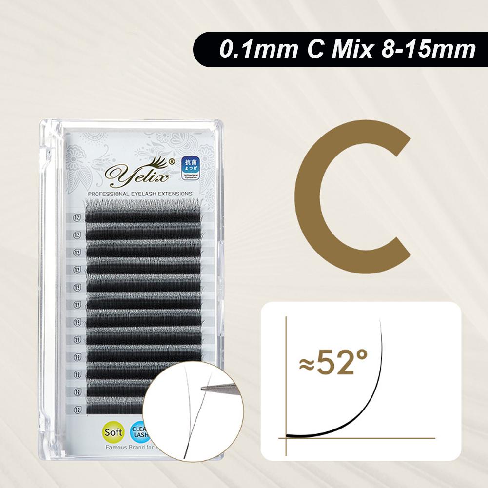 Black Y Shaped 2D YY Ultra-thin Lash Extension Premade Fans Eyelashes Extensions Single Tip Natural Soft Light False Eyelashes