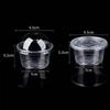 50/100PCS 250ML Disposable Plastic Pudding Cups Wiht Lids Ice Cream Double Skin Milk Disposable Cups Party Packing Dessert Cups