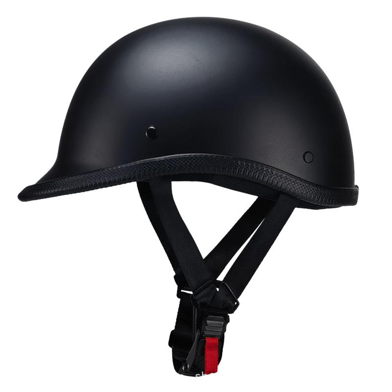 3C Certified Retro Harley Motorcycle Half Helmet for Men & Women - Skull Cap Style