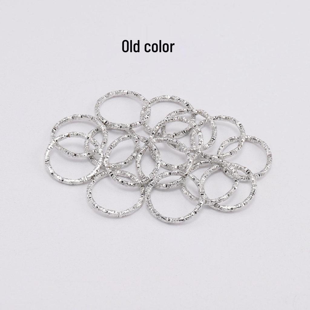 DIY Jewelry Accessories: Embossed Jump Ring & Single Connecting Ring Set for Crafting