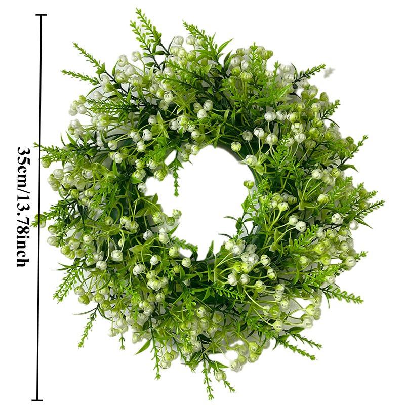 Cross-border Lavender Wreath: Spring/Summer Door & Window Floral Hanging Ornament for Outdoor & Shop Décor
