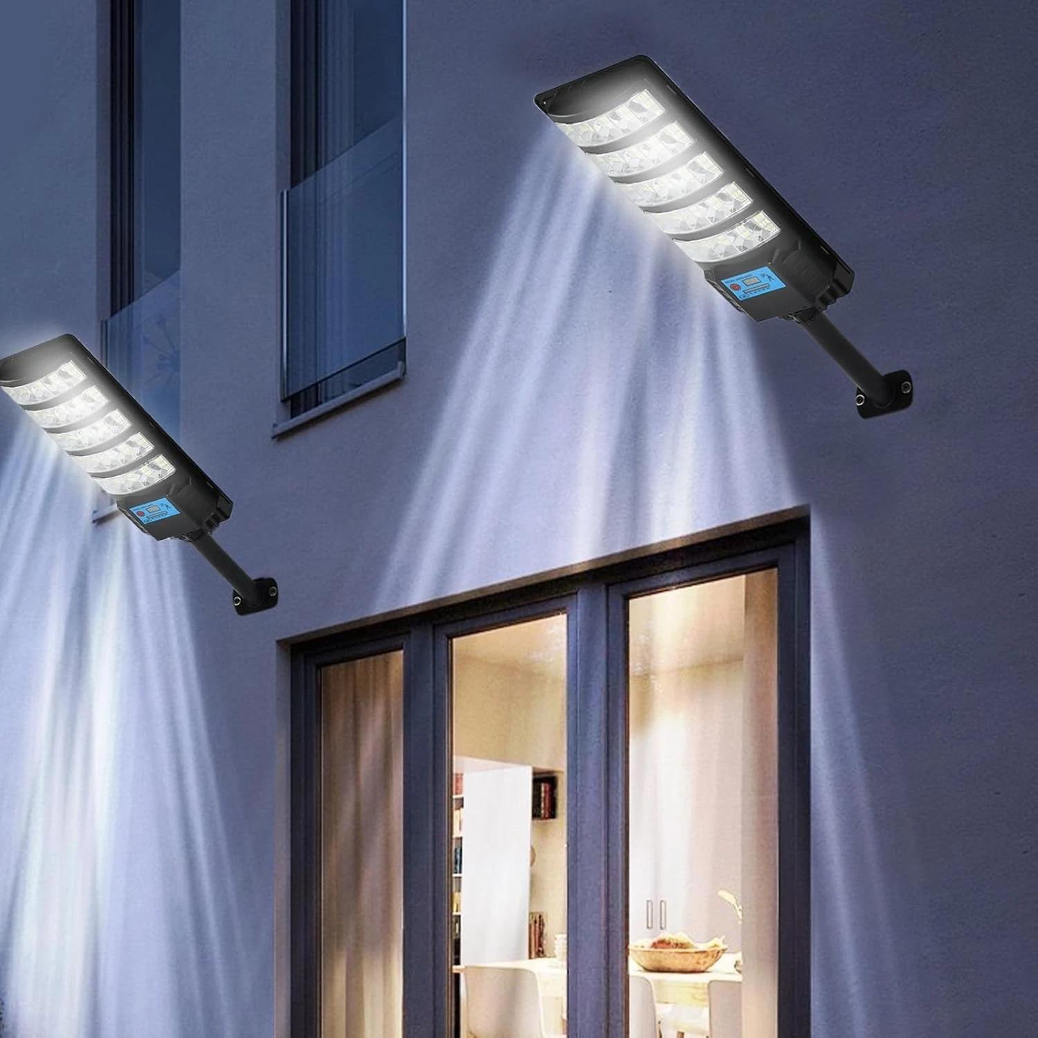 

Солнечный уличный фонарь Дорожный светильник Коммерческий светодиодный Наружное освещение От заката до рассвета Датчик движения Садовые светильники Лампы Водонепроницаемый United States