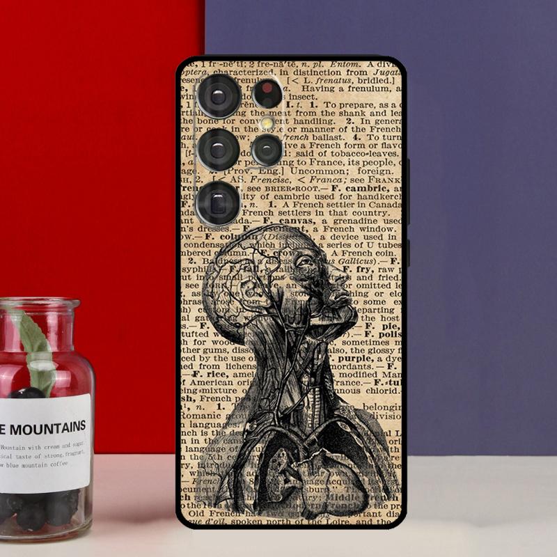 Medical Human Organs Brain Funda Case For Samsung Galaxy S25 Ultra S9 S10 S20 S21 FE S22 S23 Plus S24 Ultra Phone Cover