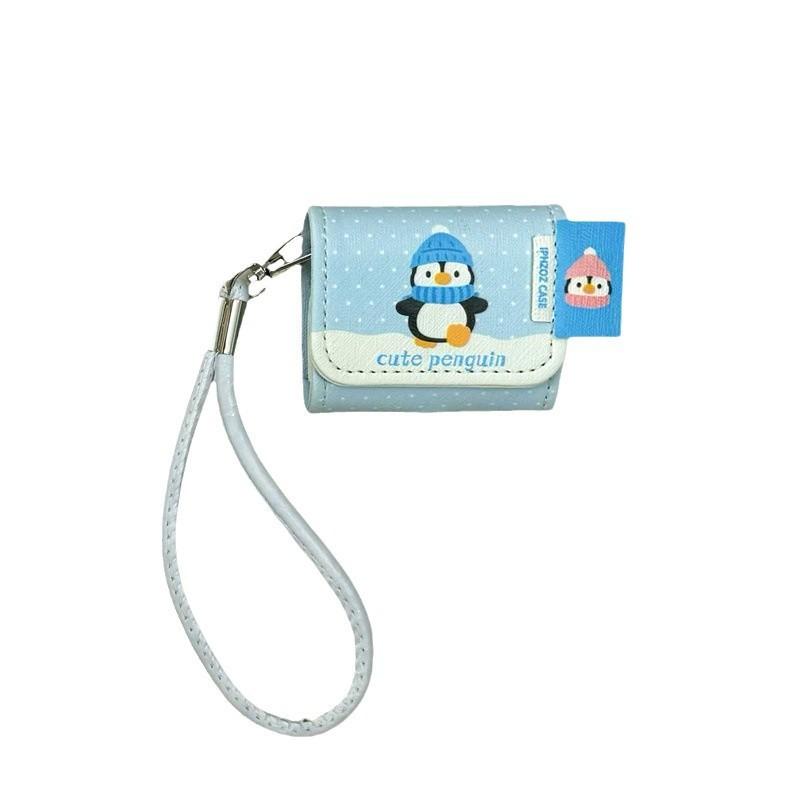 Winter polka dot scarf penguin for AirPods 1 /1 earphone protective case cover 1pro third generation with lanyard new