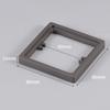 2 szt. Kwadratowy Dystans Gniazda 10 MM Pojedyncza Płyta Dystansowa Gniazda Podkładka Wysokości Puszki Przewodów Elektrycznych Panel Gniazda Włącznika Uszczelka