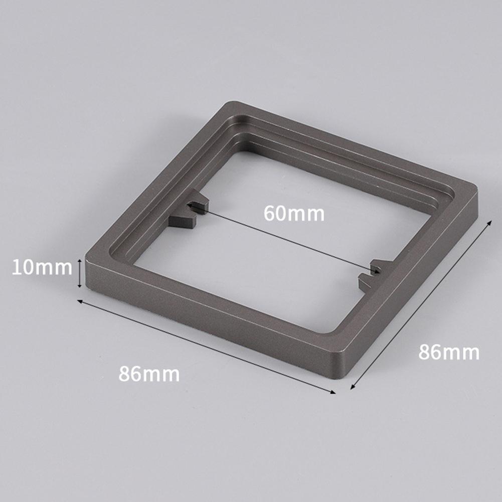 2 szt. Kwadratowy Dystans Gniazda 10 MM Pojedyncza Płyta Dystansowa Gniazda Podkładka Wysokości Puszki Przewodów Elektrycznych Panel Gniazda Włącznika Uszczelka