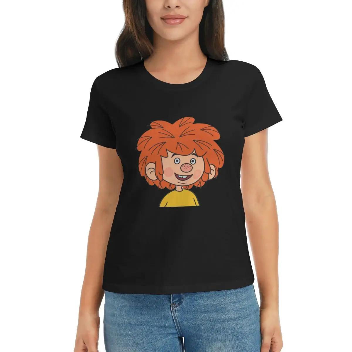 

Women TShirt Pumuckl Summer Short Sleeve Tees ONeck Cotton T Shirts Clothes Tops Streetwear 4XL