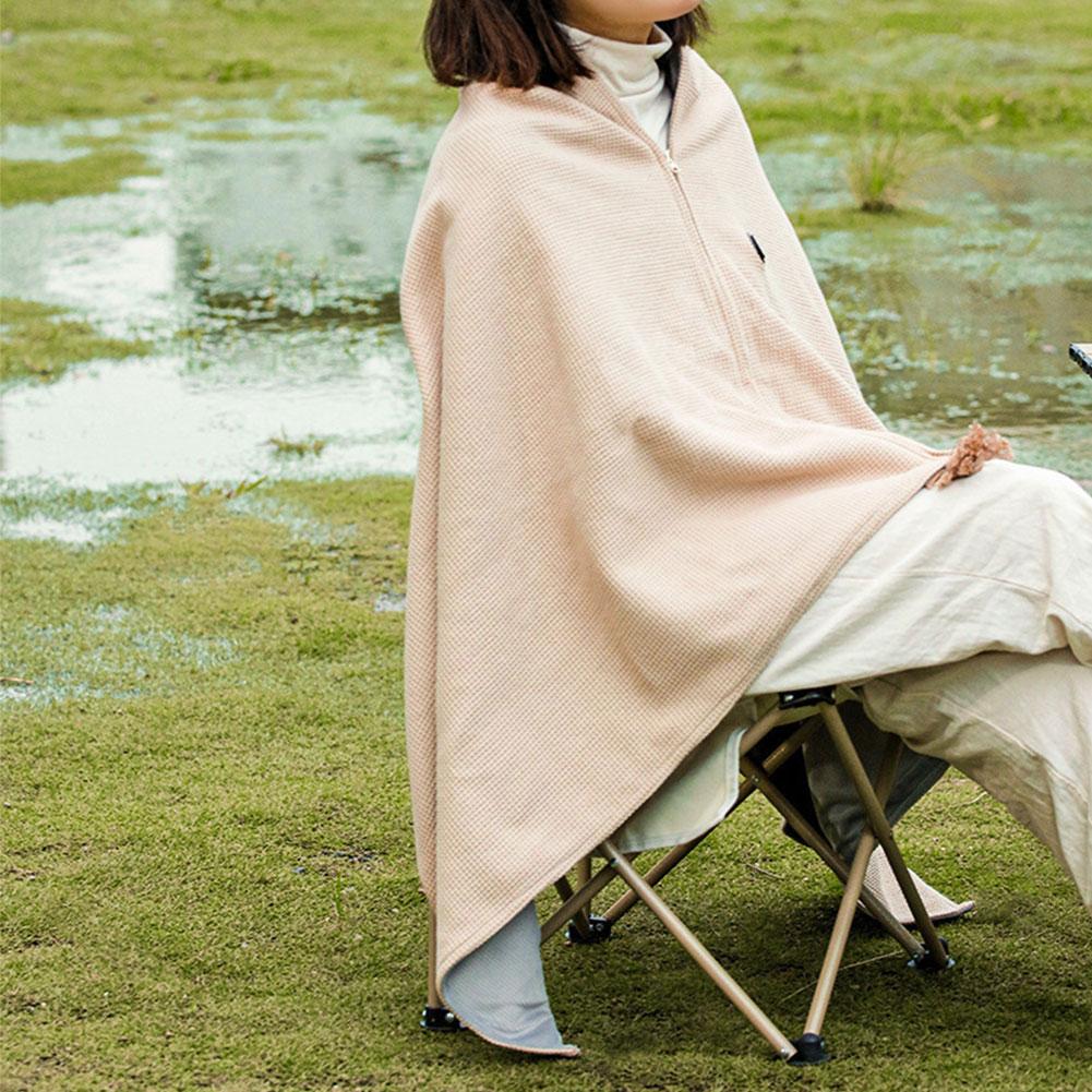 USB Electric Heated Blanket Autumn Winter USB Heating Throw Blanket Shawl with 3 Levels for Home Office Washable Warmer Blanket