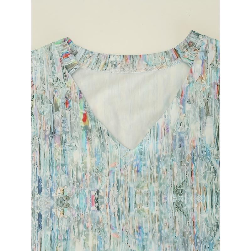 2025 Sleeveless Printed Two-Piece Casual Vest Set