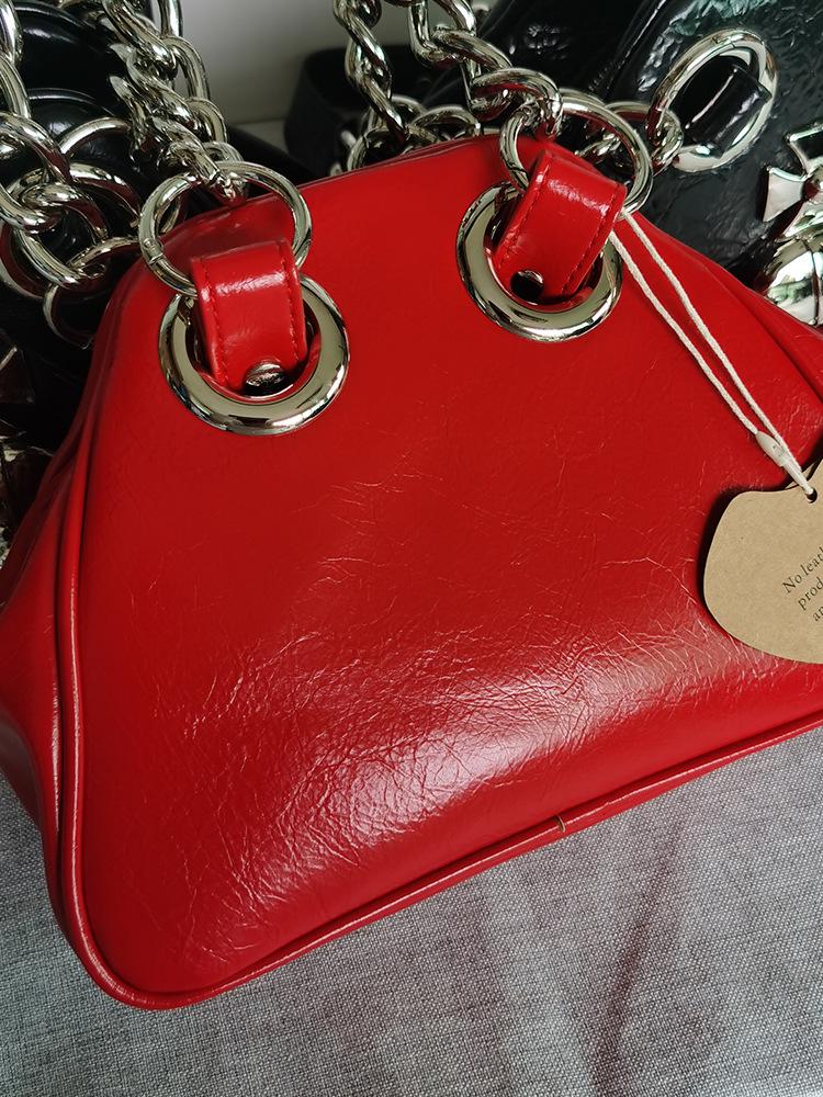 Nische 2025 Sphärisches Logo Bowlingtasche: Punk Spicy Girl Einzel-Schulter- & Umhängetasche