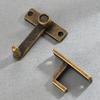 Elegante Serratura a Scatto in Bronzo Antico Maniglia Serratura Scorrevole per Finestre e Porte per Scatole Portagioielli in Legno Fatto a Mano