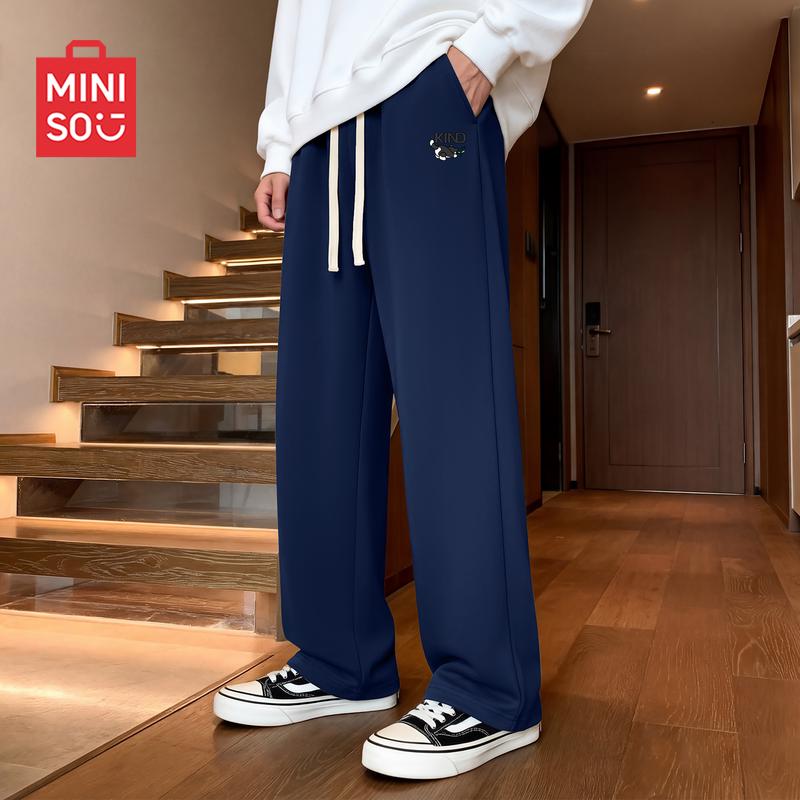 MINISO Men s Draping Straight-Leg Casual Pants M