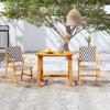 Day and Night - Day and Night Garden Dining Set 3 Pieces Solid Acacia Wood