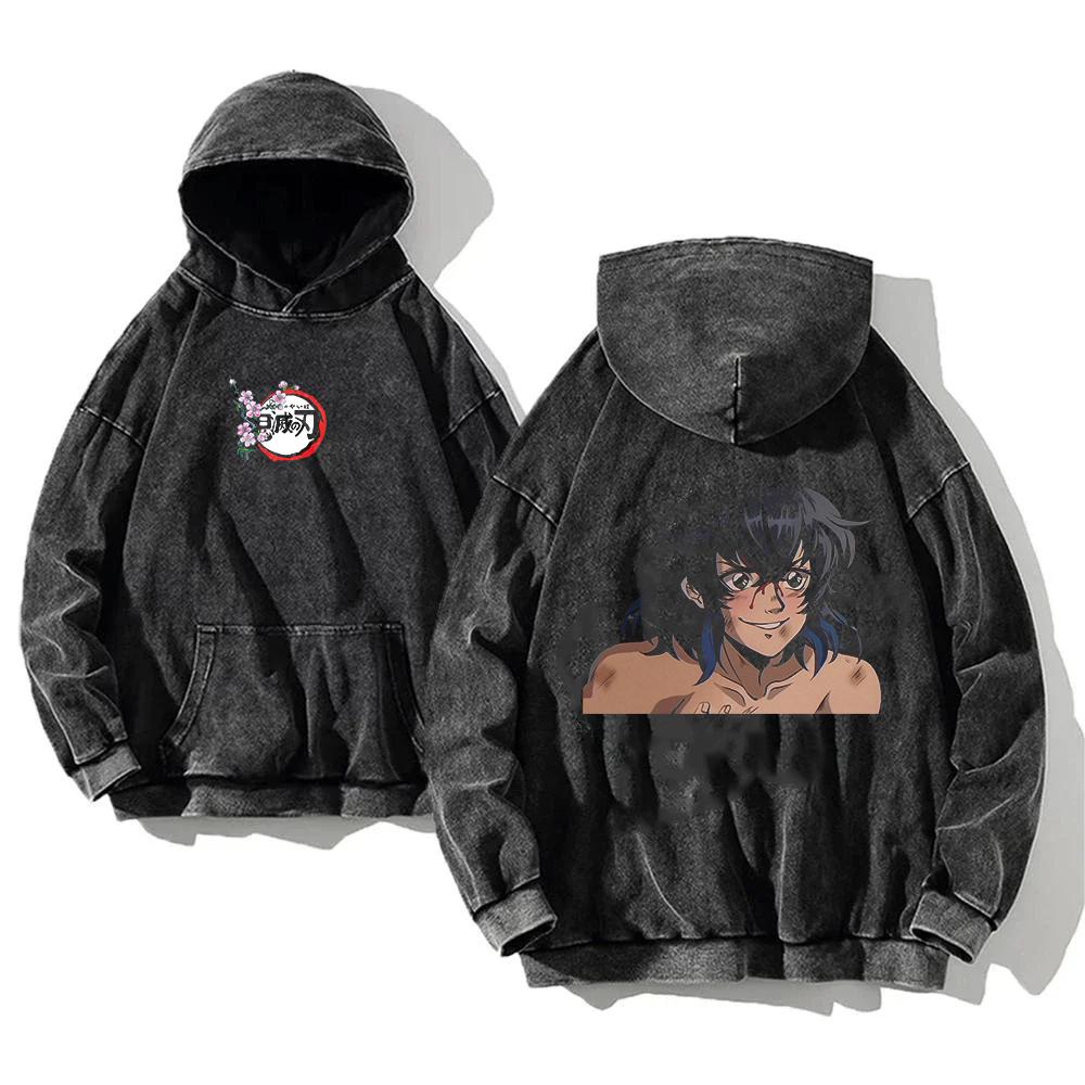 

Горячее Аниме Клинок Рассекающий Демонов Хашибира Иноске Графическое Худи с Капюшоном Мужское Женское Хлопковое Худи Винтажная Уличная Одежда Харадзюку Толстовка XXL чёрный