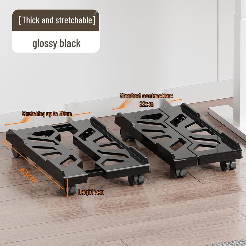 Adjustable Computer Stand: Mobile, Heightened Cooling Bracket with Storage