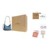 Coach Laurel 19 Tracolla Rimovibile Chiusura con Zip Borsa a Spalla in Tela di Jeans Piccola Borsa a Spalla da Donna Blu CDQ27-IMTYV