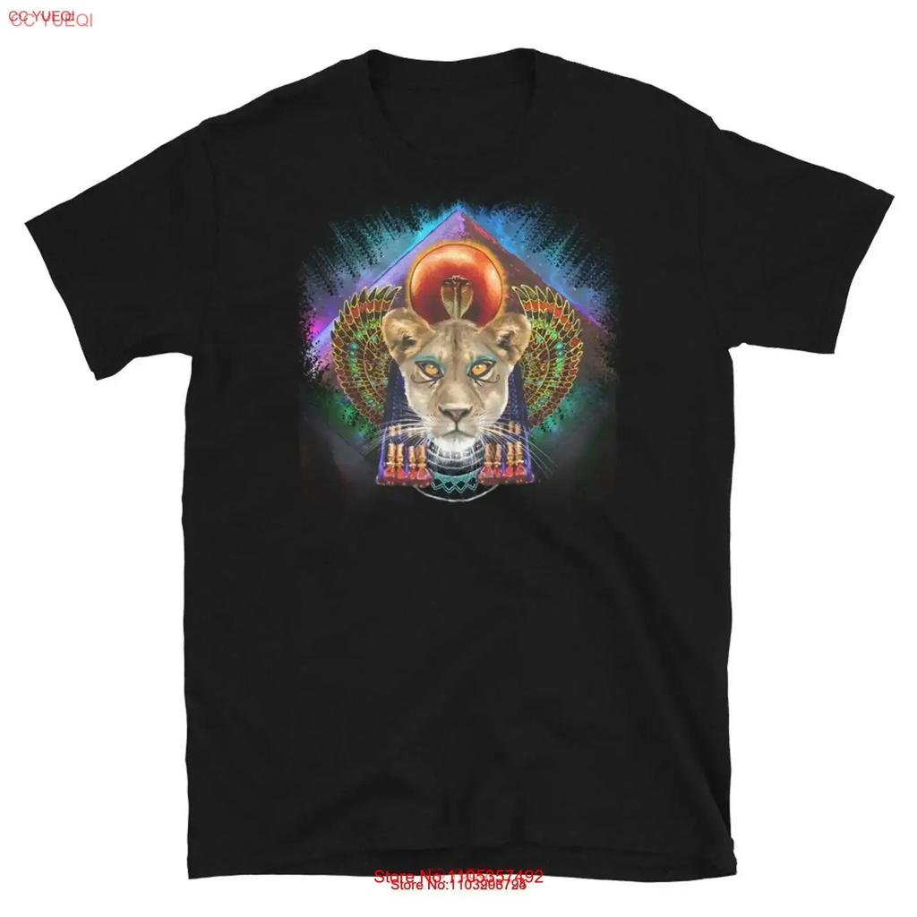 Sekhmet Egyptian Lioness Goddess Of Healing T Shirt Vintage Stylish Homme Graphic Fashion Stretched Breathable Slightly