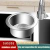Swan Shape Filter Kitchen Tools Sink Drain Water Basket Multifunctional No Punching Stainless Steel Hanging Basket Storage Shelf